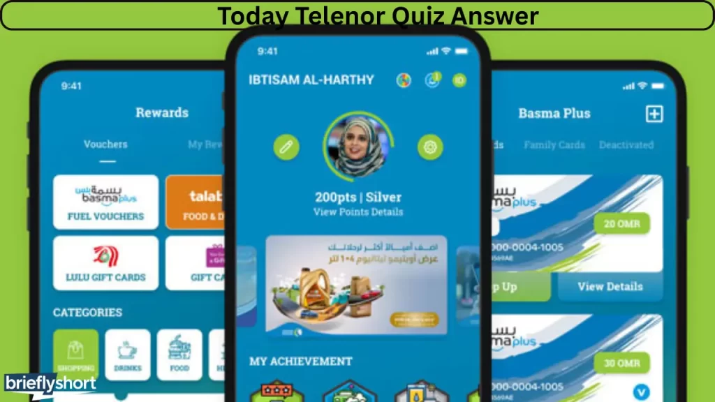 Today Telenor Quiz Answer